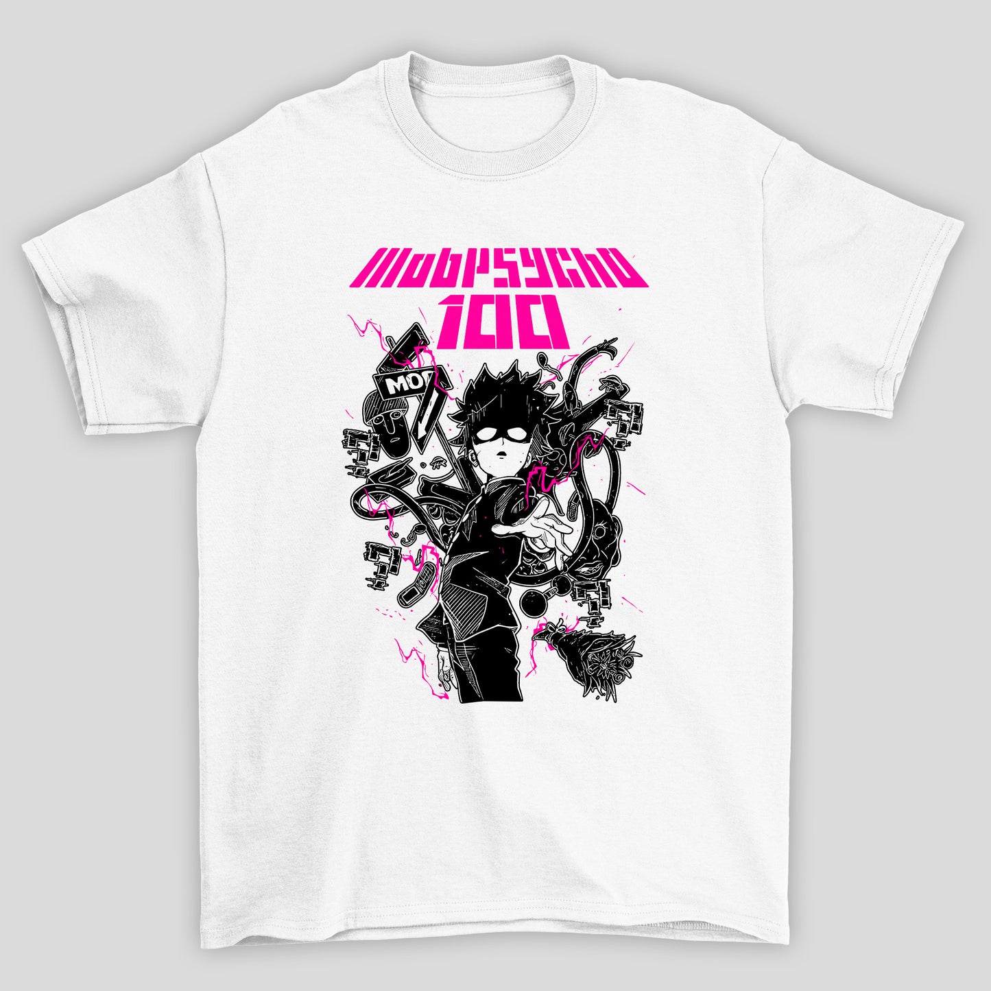 Camiseta Básica Unissex Shigeo Kageyama Poderes Mob Psycho 100