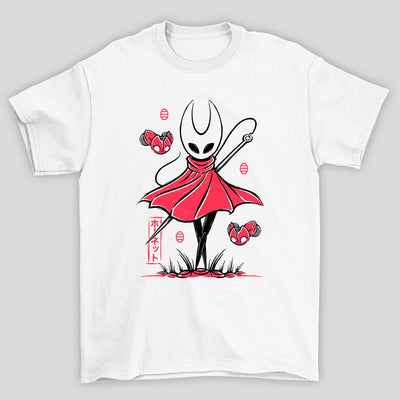 Camiseta Básica Unissex Hollow Knight Silksong Hornet Agulha
