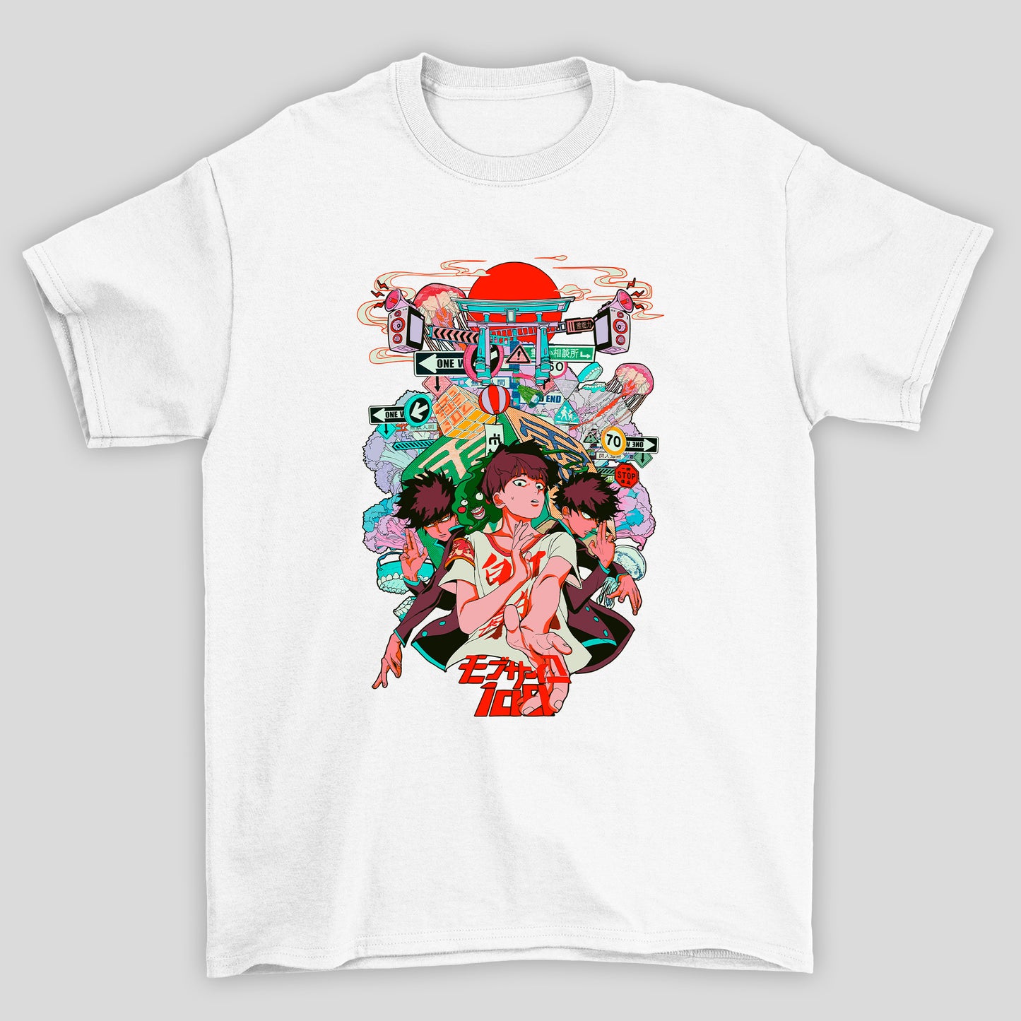 Camiseta Básica Unissex Shigeo Kageyama Cidade Mob Psycho 100