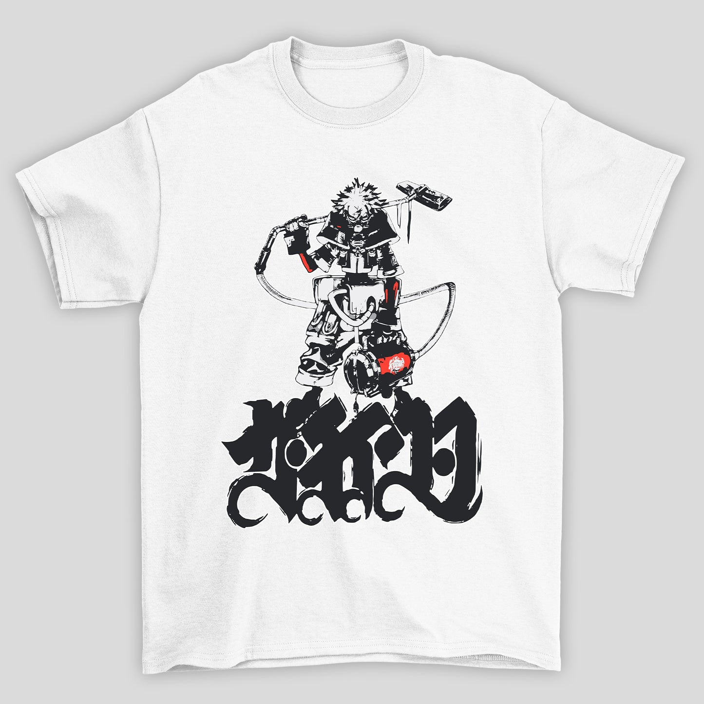 Camiseta Básica Unissex Rudo Kanji Grafittii Gachiakuta