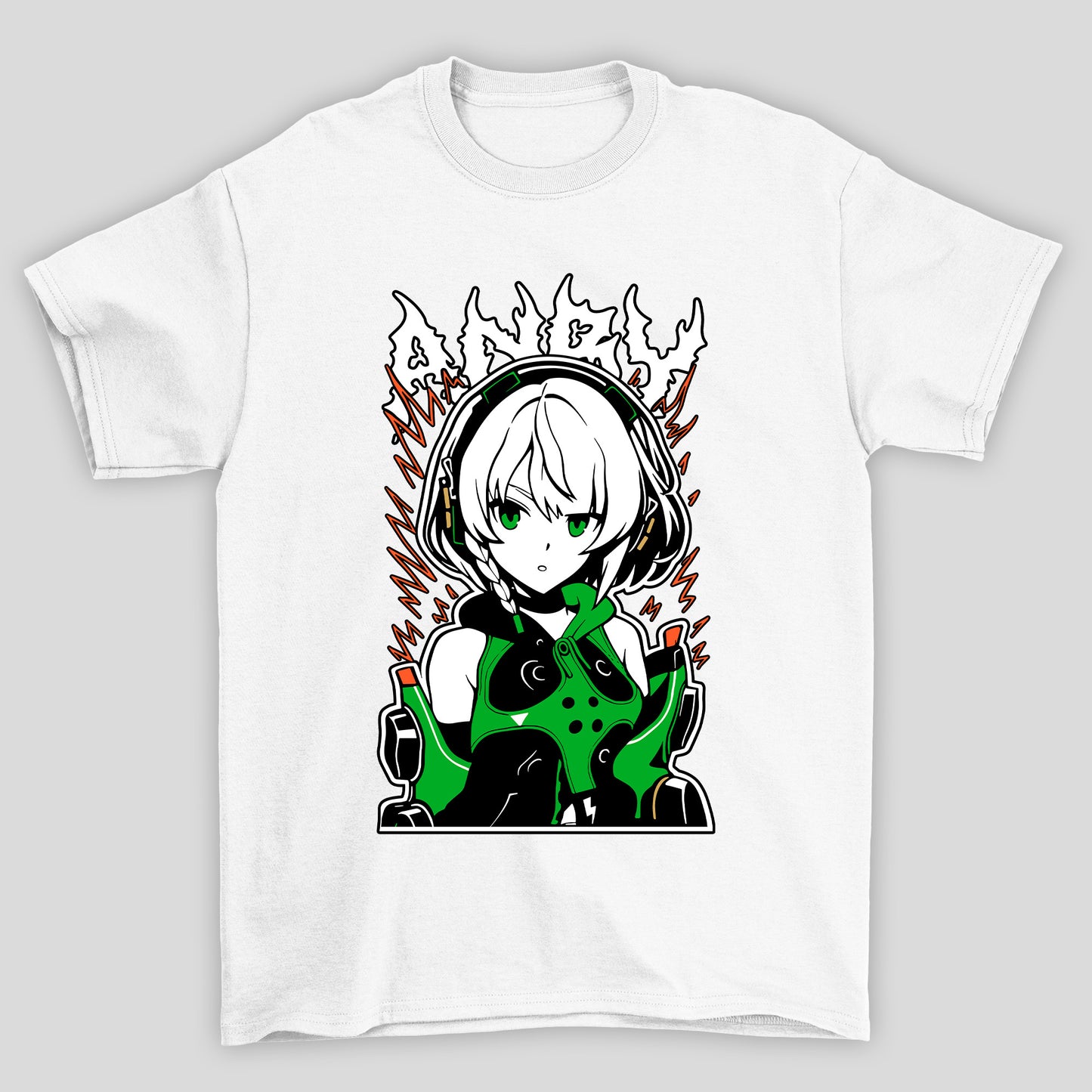 Camiseta Básica Unissex Zenless Zone Zero Anby Demara Face