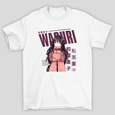 Camiseta Básica Unissex Kaoru Hana Waguri Kanji Cute