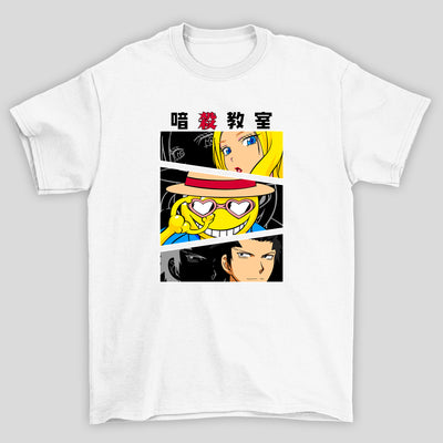 Camiseta Básica Unissex Koro Sensei Personagens Kanji