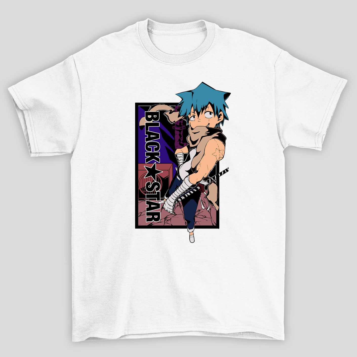 Camiseta Básica Unissex Soul Eater Black Star