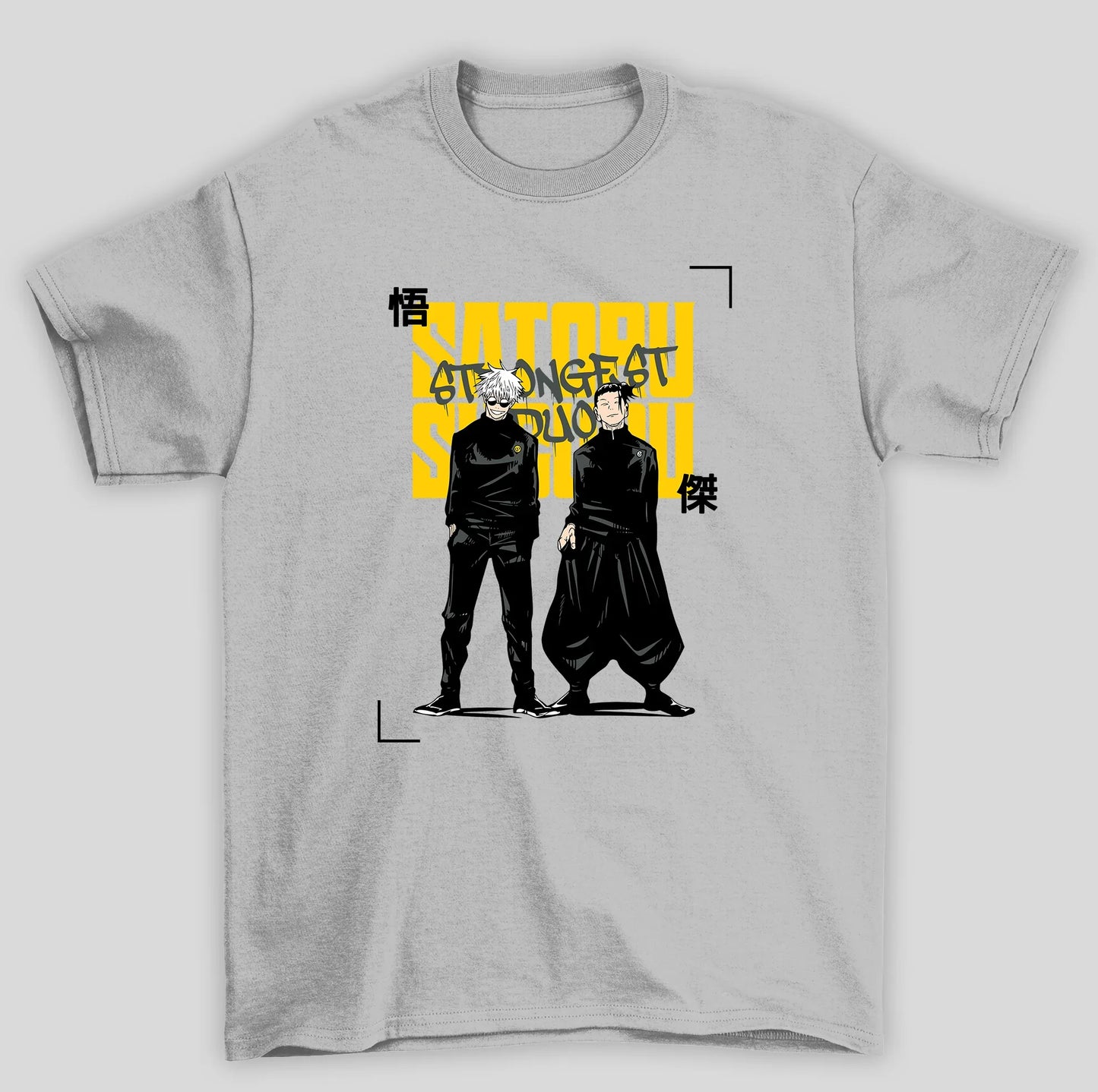 Camiseta Básica Unissex Jujutsu Kaisen Gojo Geto Duo