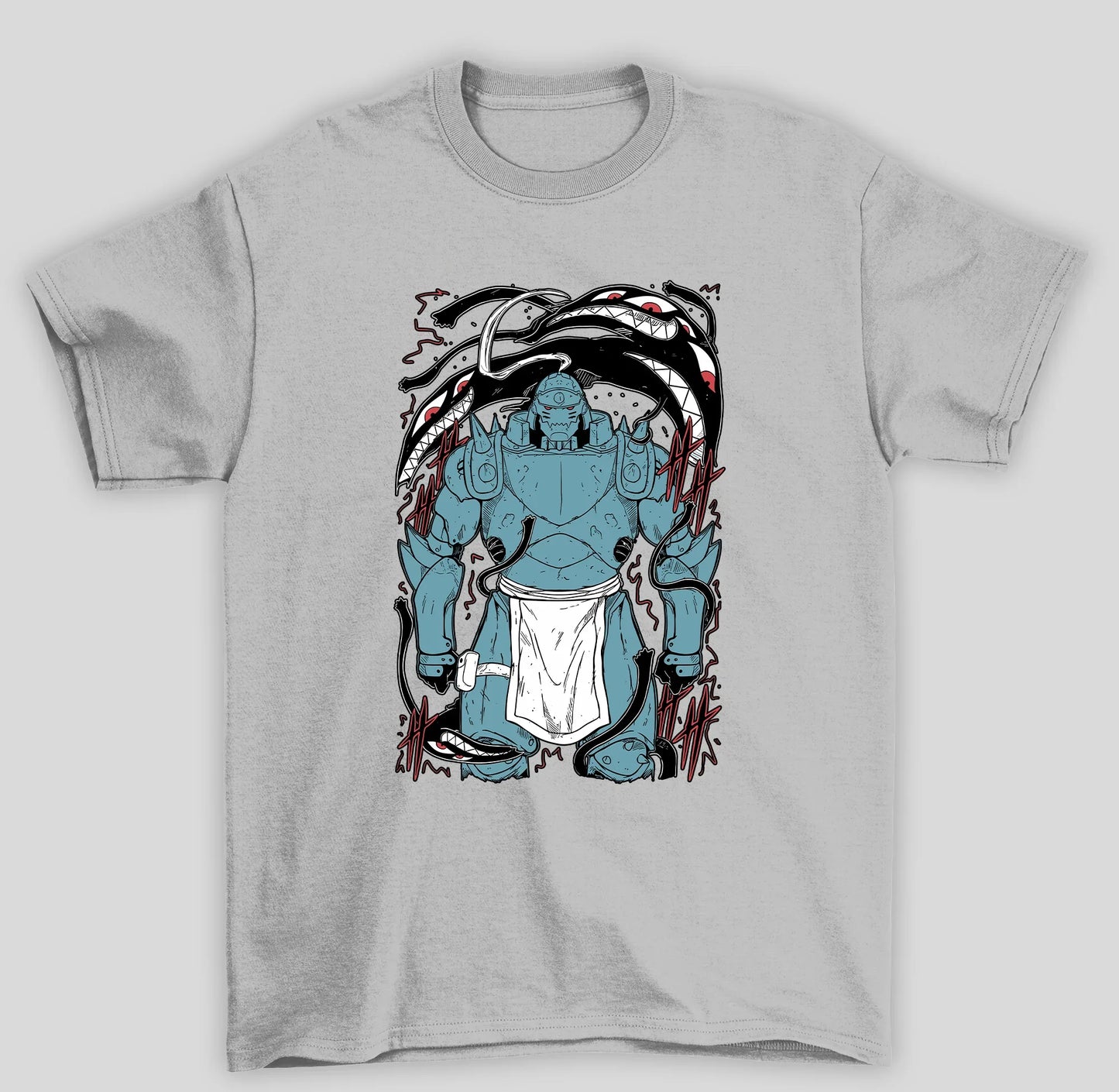 Camiseta Básica Unissex Fullmetal Alchemist Don't Forget- cinza