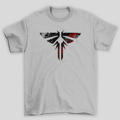 Camiseta Básica Unissex The Last Of Us Simbolo Vagalumes Sangue