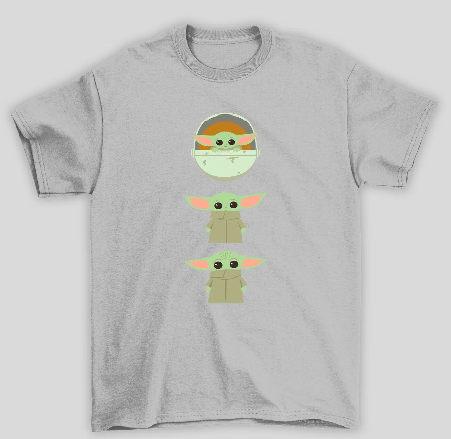 Camiseta Básica Unissex The Mandalorian 3 Baby Yoda Cute