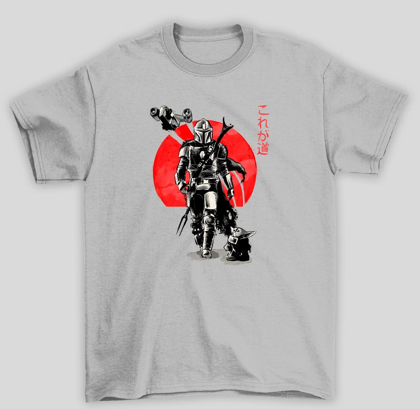 Camiseta Básica Unissex The Mandalorian Sol Japones