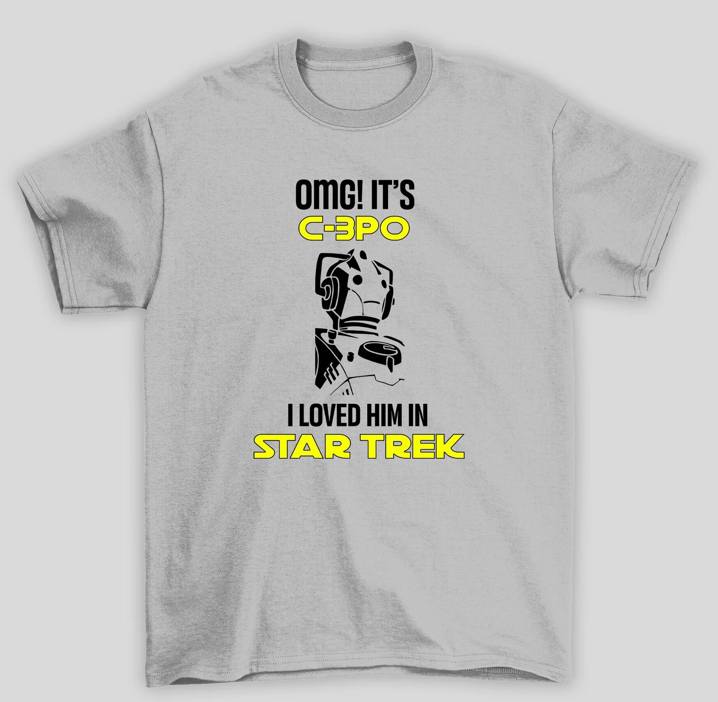 Camiseta Básica Unissex Star Trek C3PO Robo Dr Who