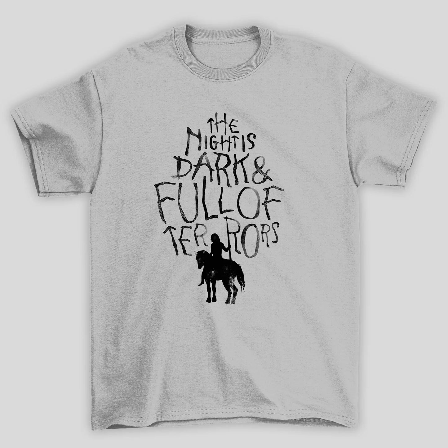Camiseta Básica Unissex The Nightis Dark Game Of Thrones