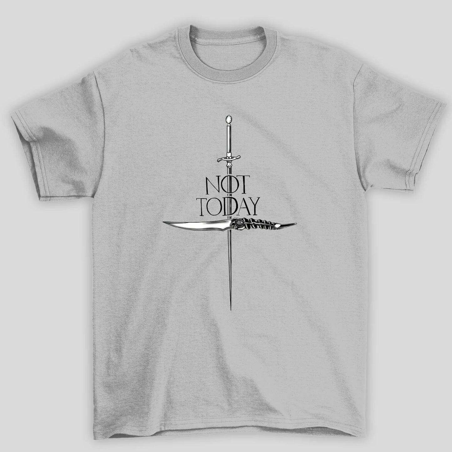 Camiseta Básica Unissex Not Today Espada Game Of Thrones