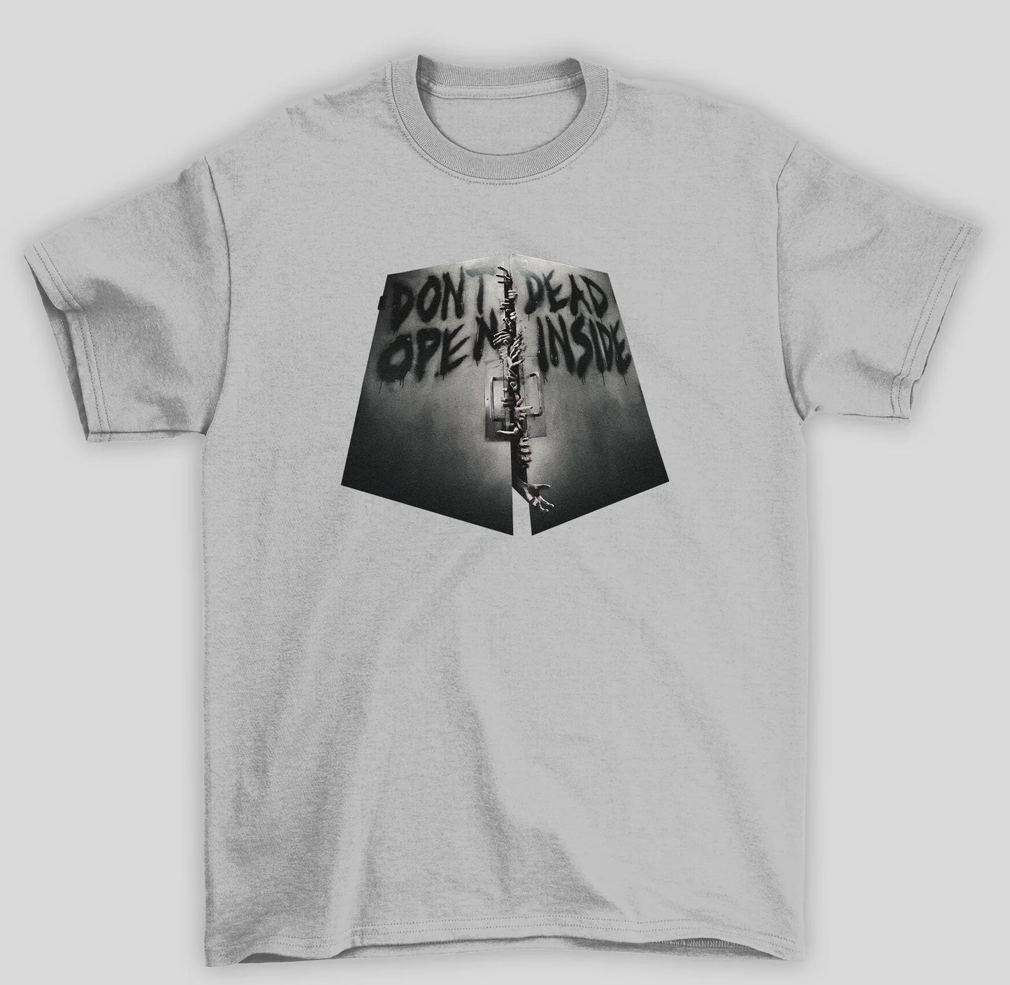 Camiseta Básica Unissex The Walking Dead Don't Open