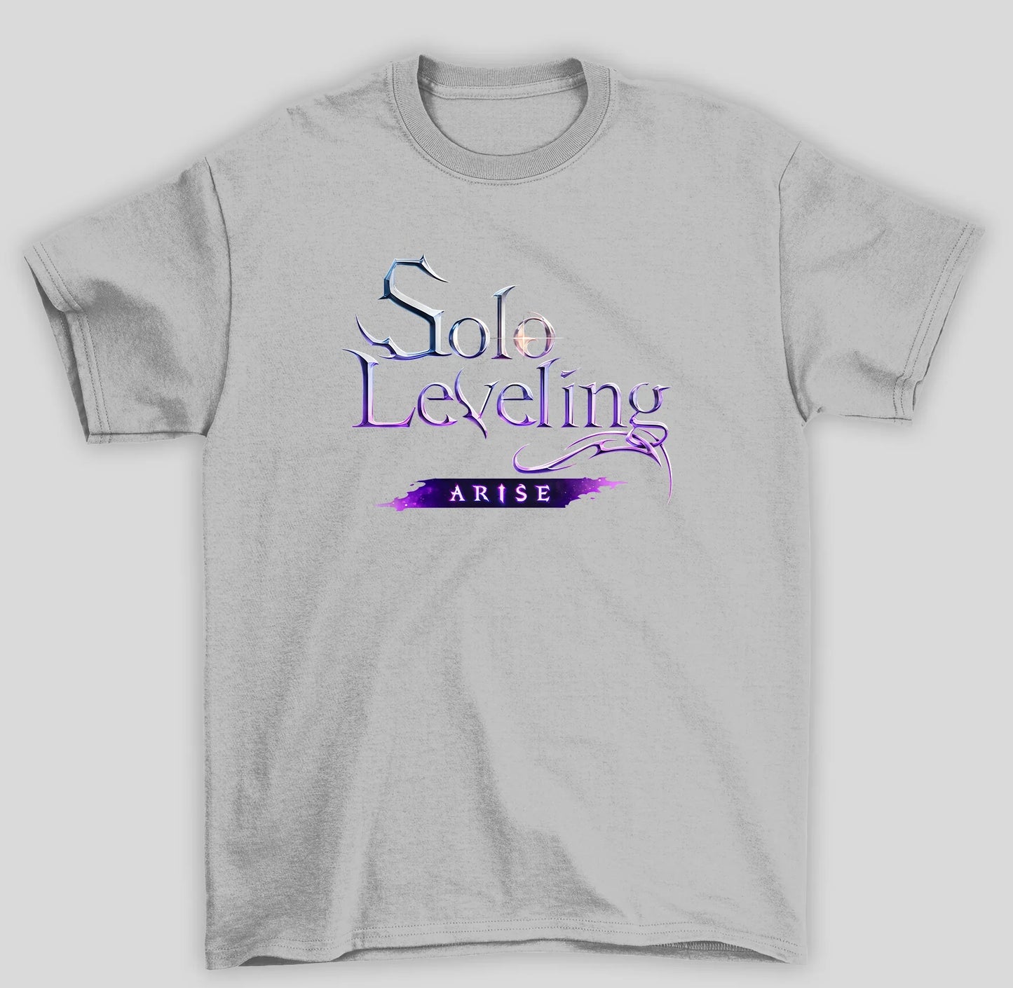 Camiseta Básica Unissex Solo Leveling Arise Logo