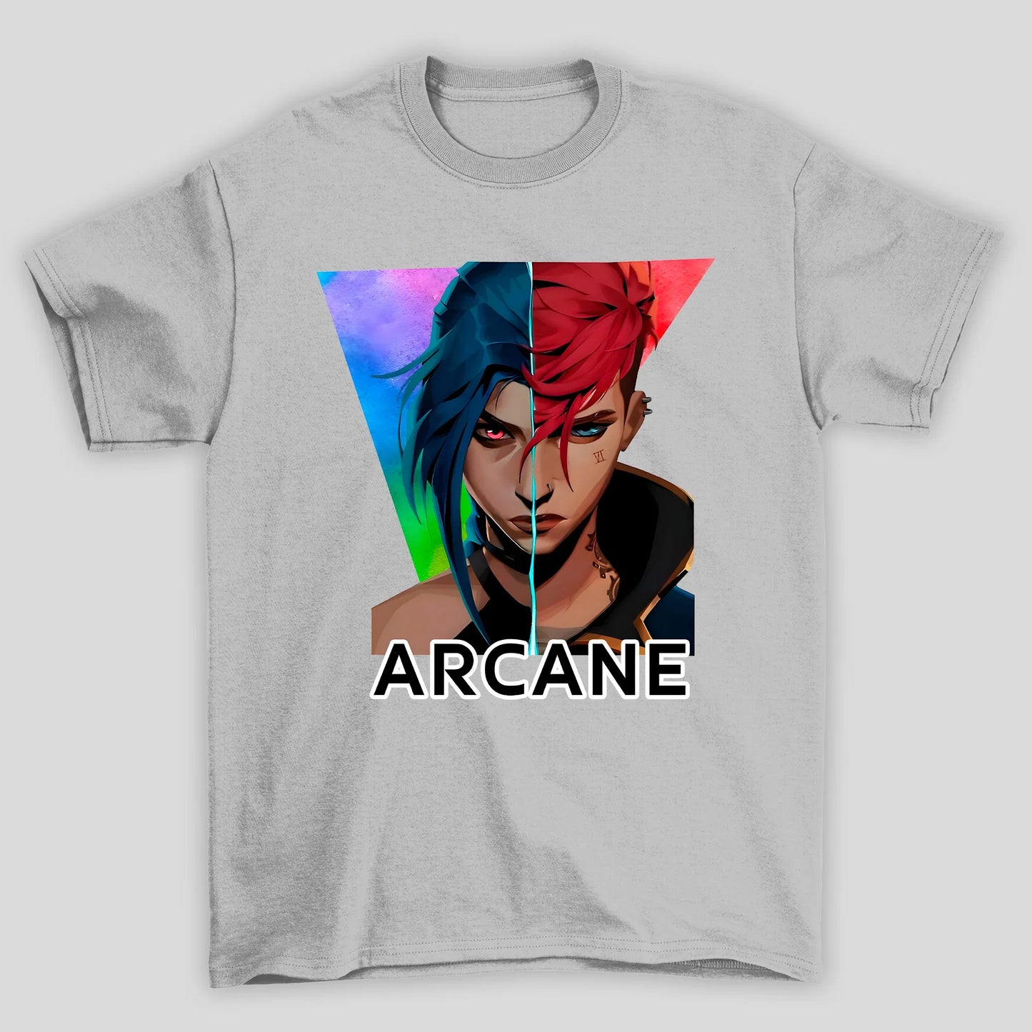 Camiseta Básica Unissex Arcane Jinx VI Rosto