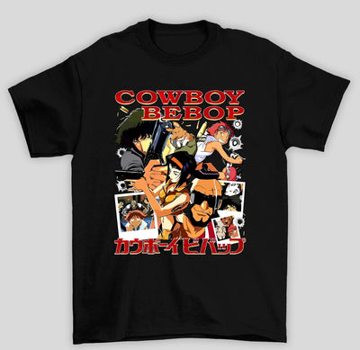 Camiseta Básica Unissex Cowboy Bepop Personagens Anime