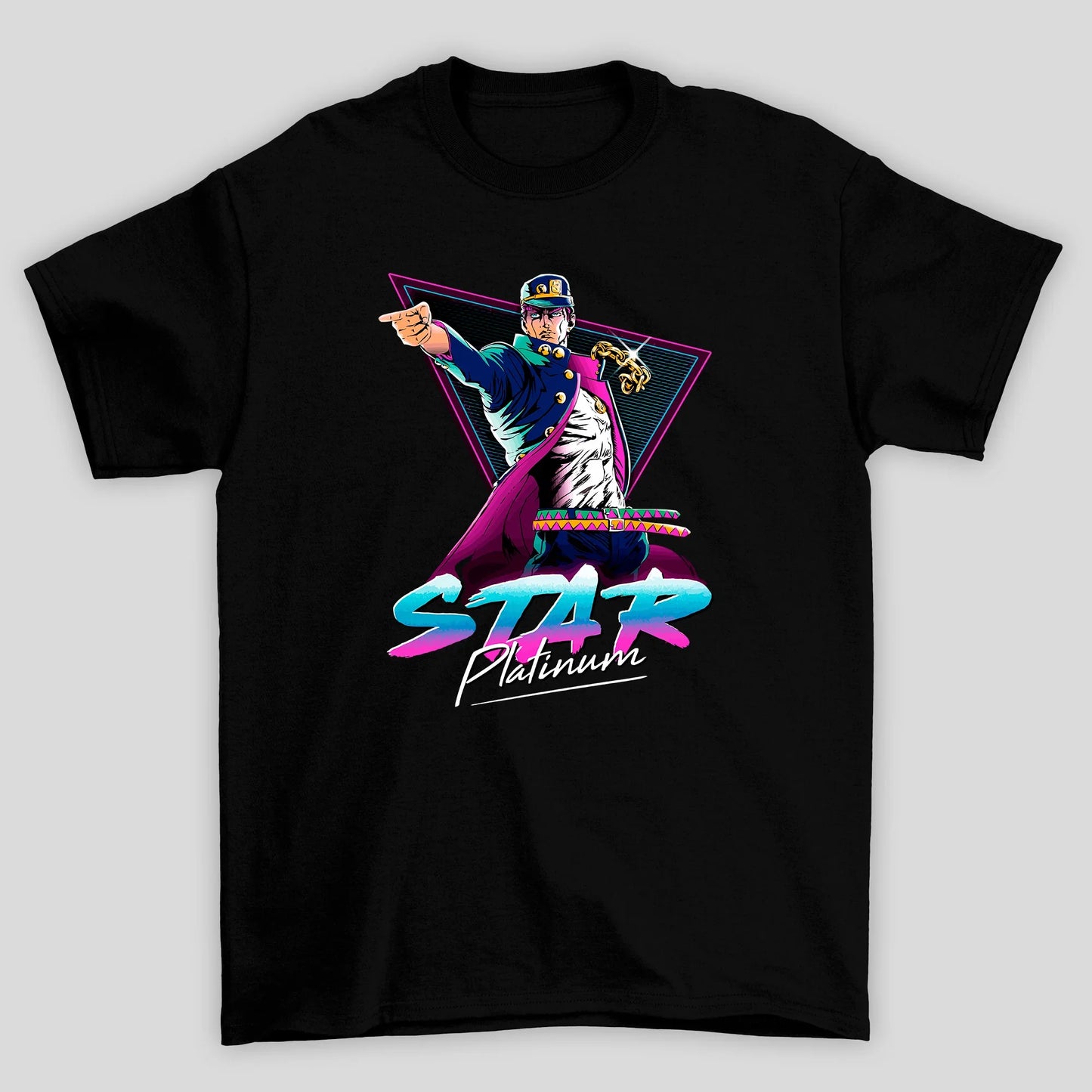 Camiseta Básica Unissex Jojo Bizarre Adventure Anime Star