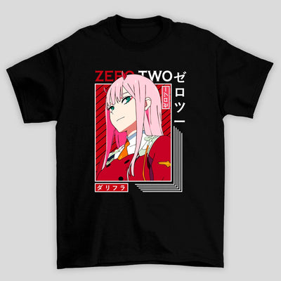 Camiseta Básica Unissex Zero Two Darling In The Franxx Anime