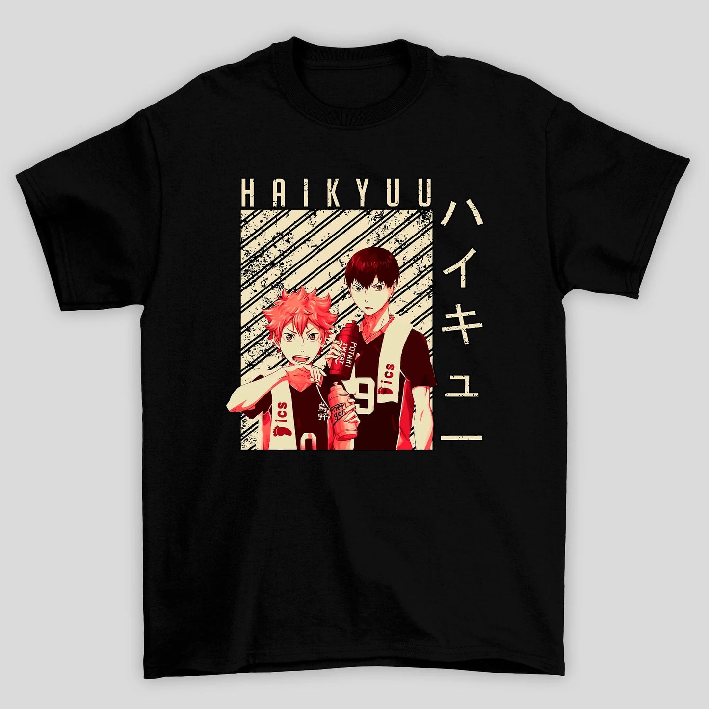 Camiseta Básica Unissex Anime Haikyu!! Hinata E Kageyama