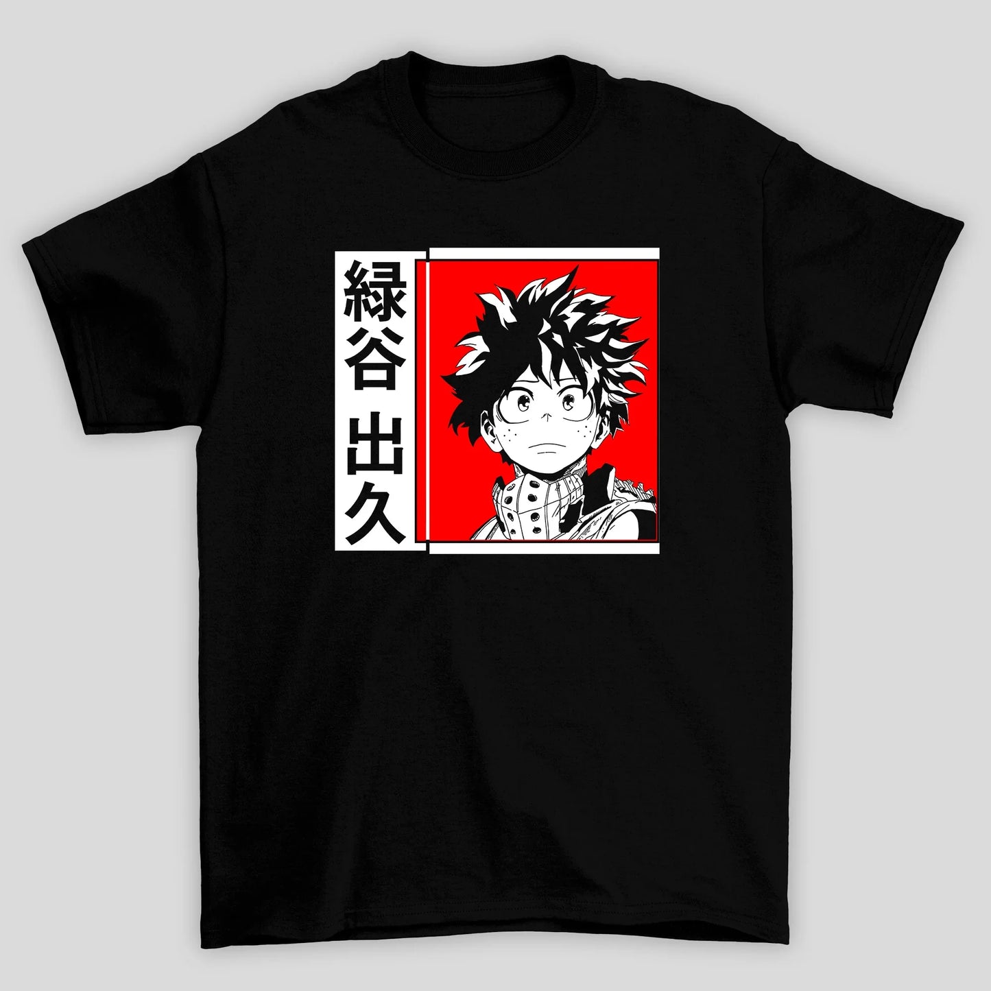 Camiseta Básica Unissex Boku No Hero Quadrado
