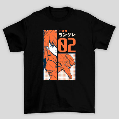 Camiseta Básica Unissex Neon Genesis Evangelion Asuka Langley