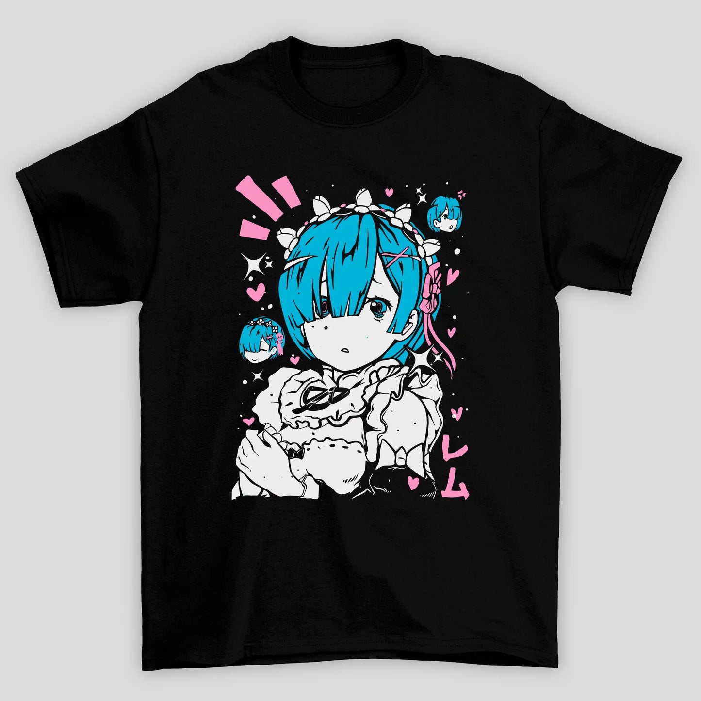 Camiseta Básica Unissex Graphic Rem Re Zero