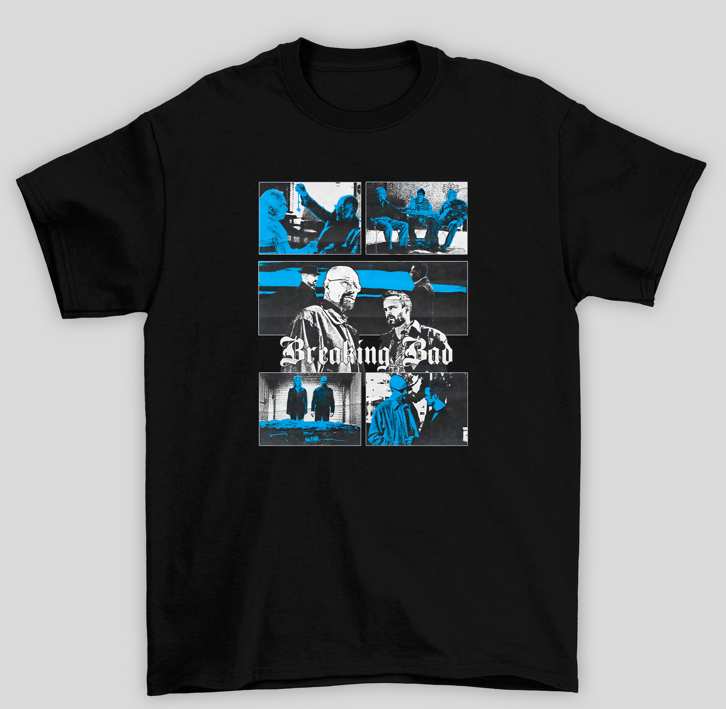 Camiseta Básica Unissex Breaking Bad Azul - preto
