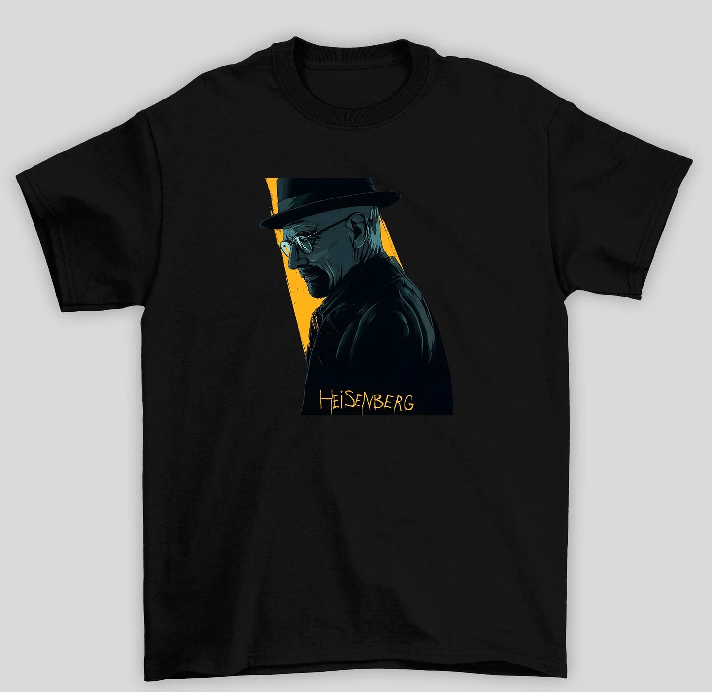 Camiseta Básica Unissex Breaking Bad Heisenberg- preto