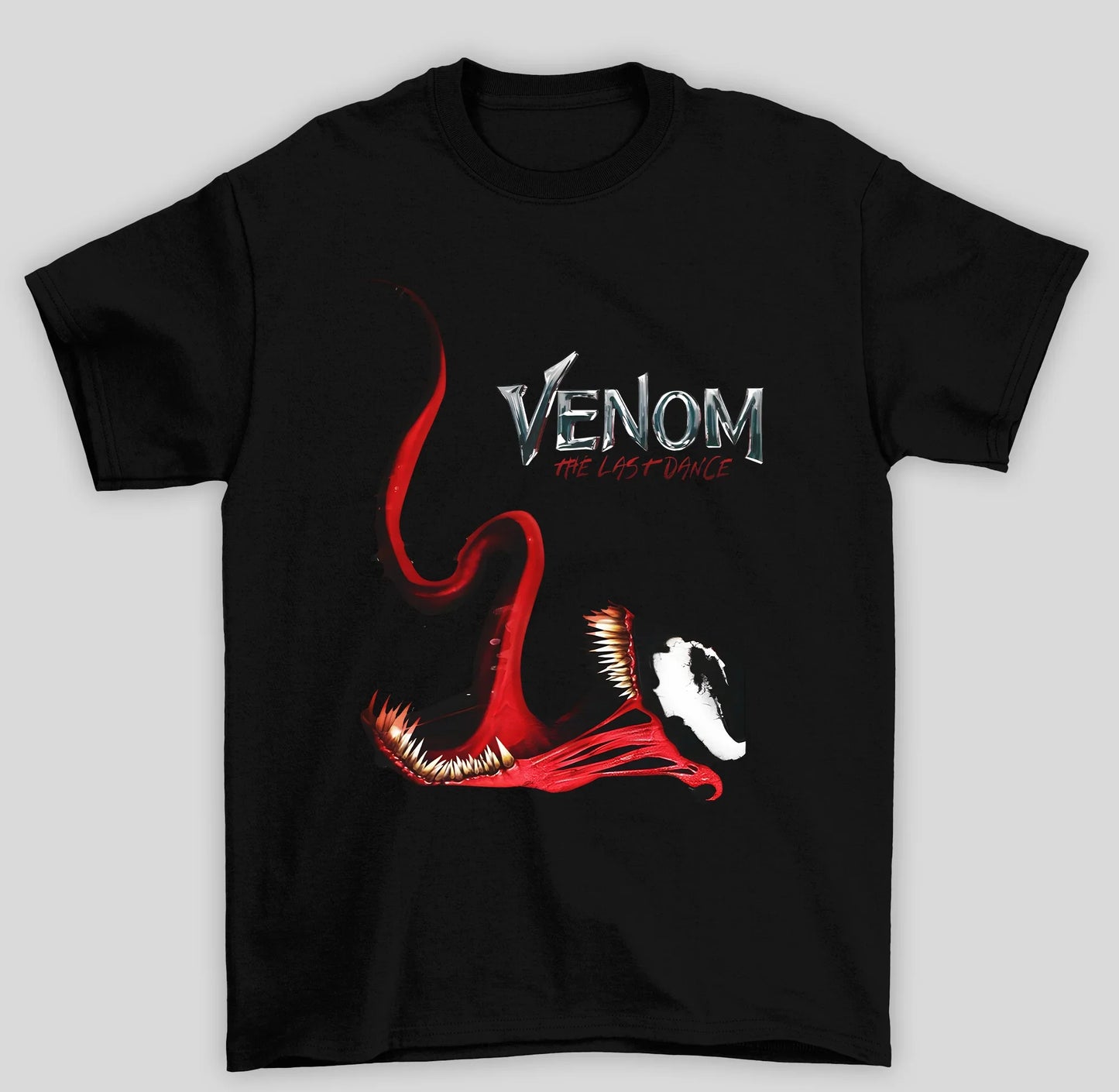 Camiseta Básica Unissex Venom The Last Dance- preto