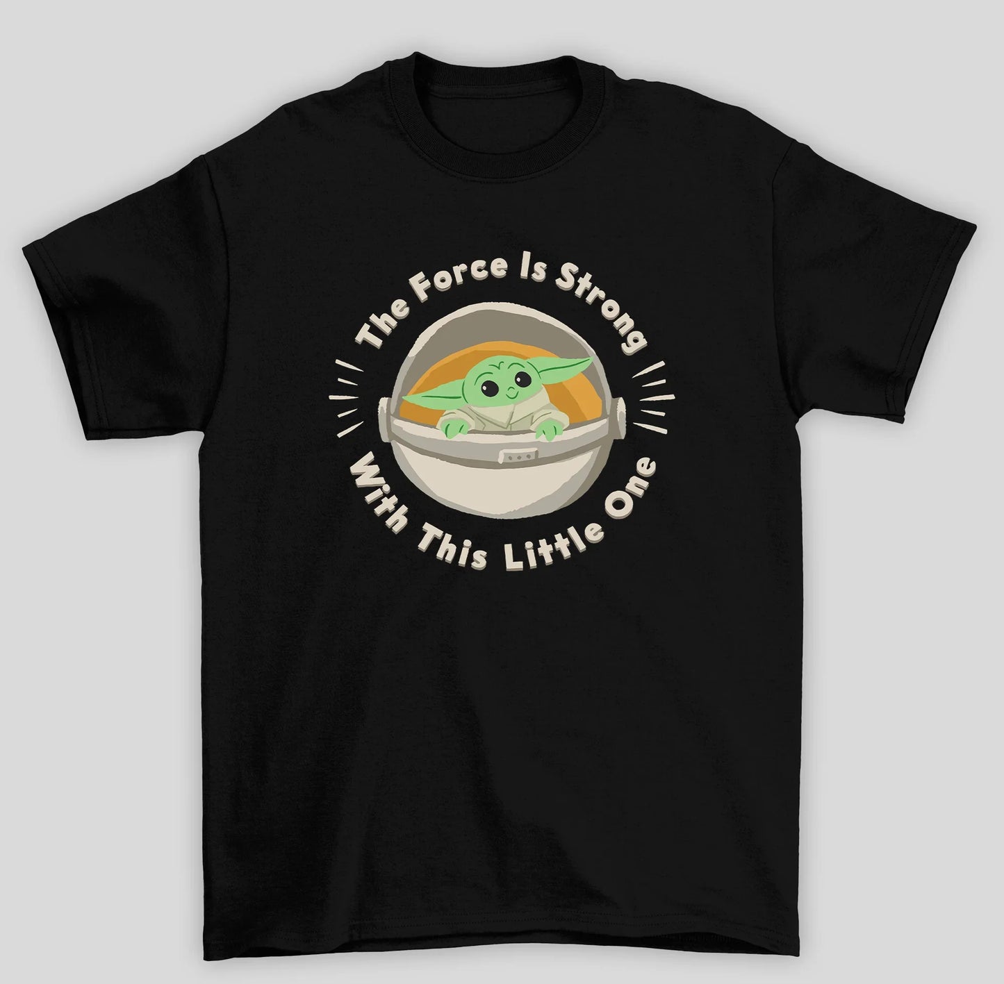 Camiseta Básica Unissex The Mandalorian The Force Is Strong
