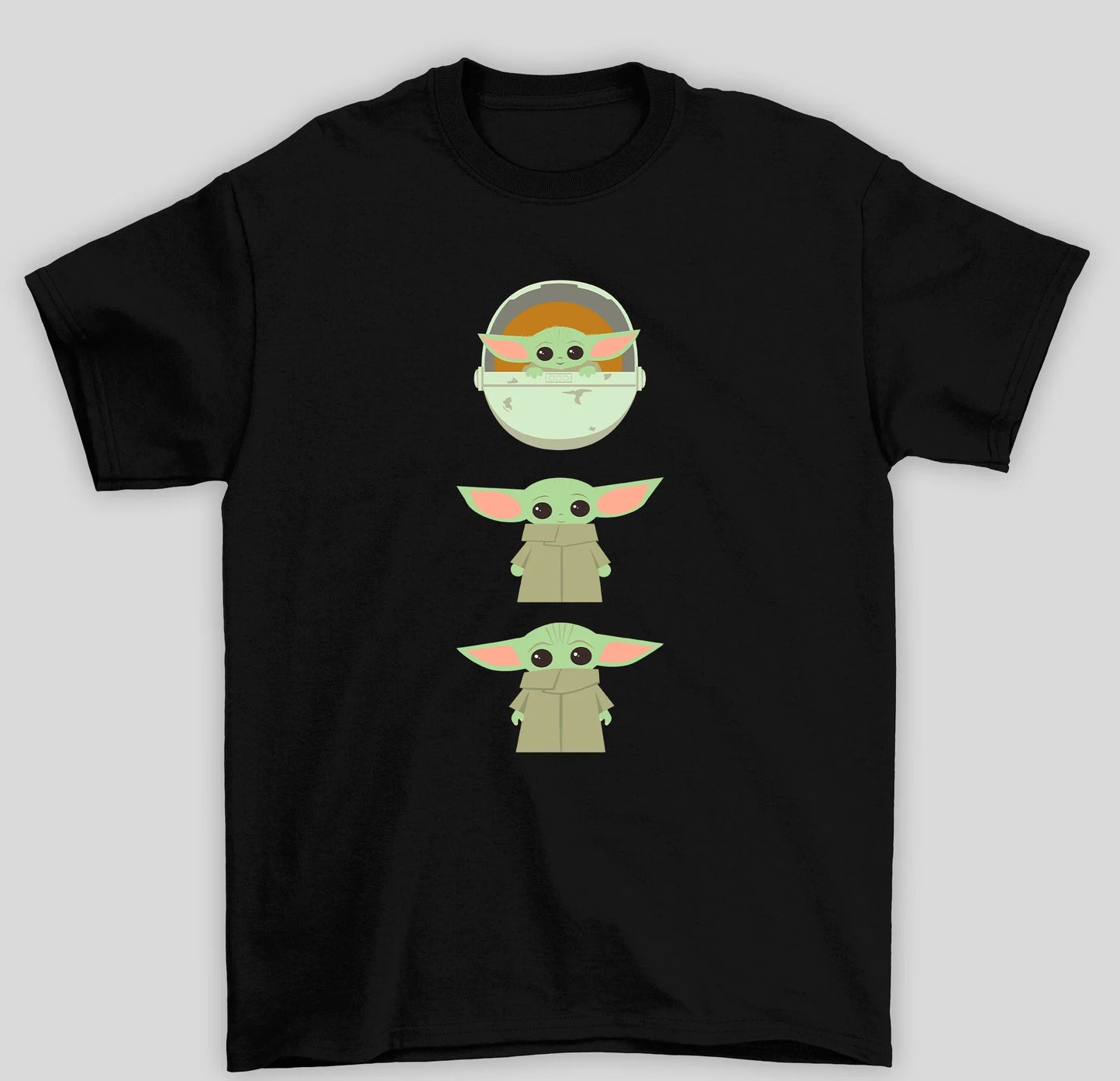 Camiseta Básica Unissex The Mandalorian 3 Baby Yoda Cute