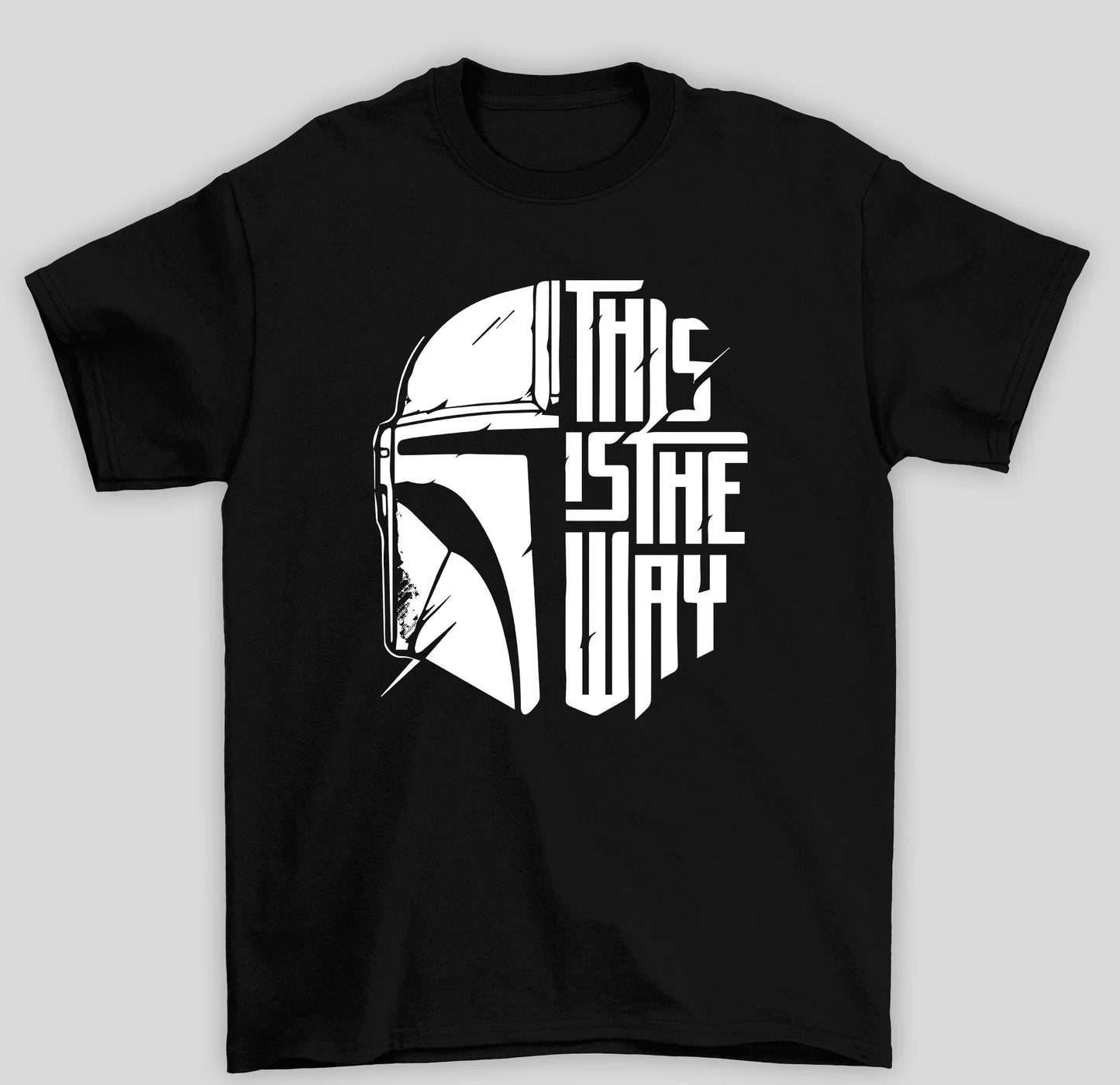Camiseta Básica Unissex The Mandalorian Capacete This Is The Way