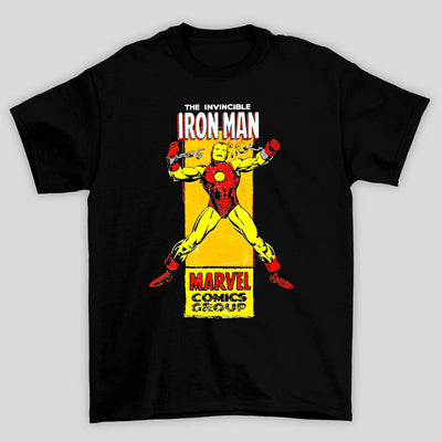 Camiseta Básica Unissex Homem de Ferro The Invencible