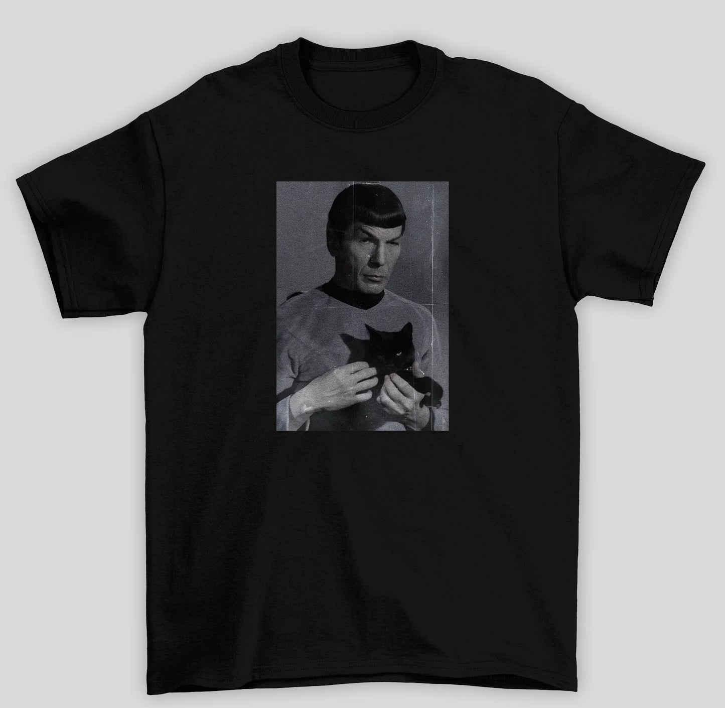Camiseta Básica Unissex Star Trek Spook Gato