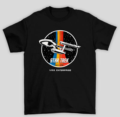 Camiseta Básica Unissex Star Trek Nave NCC-1701