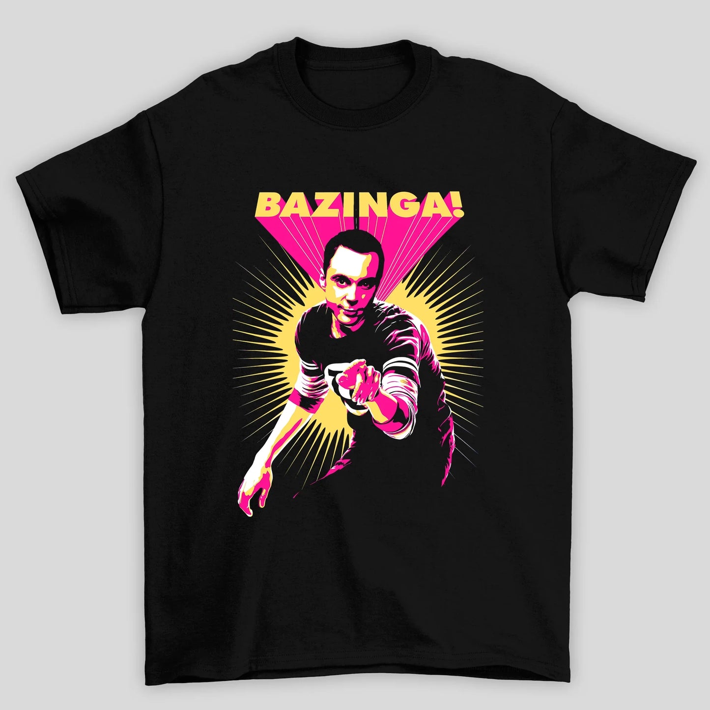 Camiseta Básica Unissex Bazinga Sheldon The Big Bang Theory