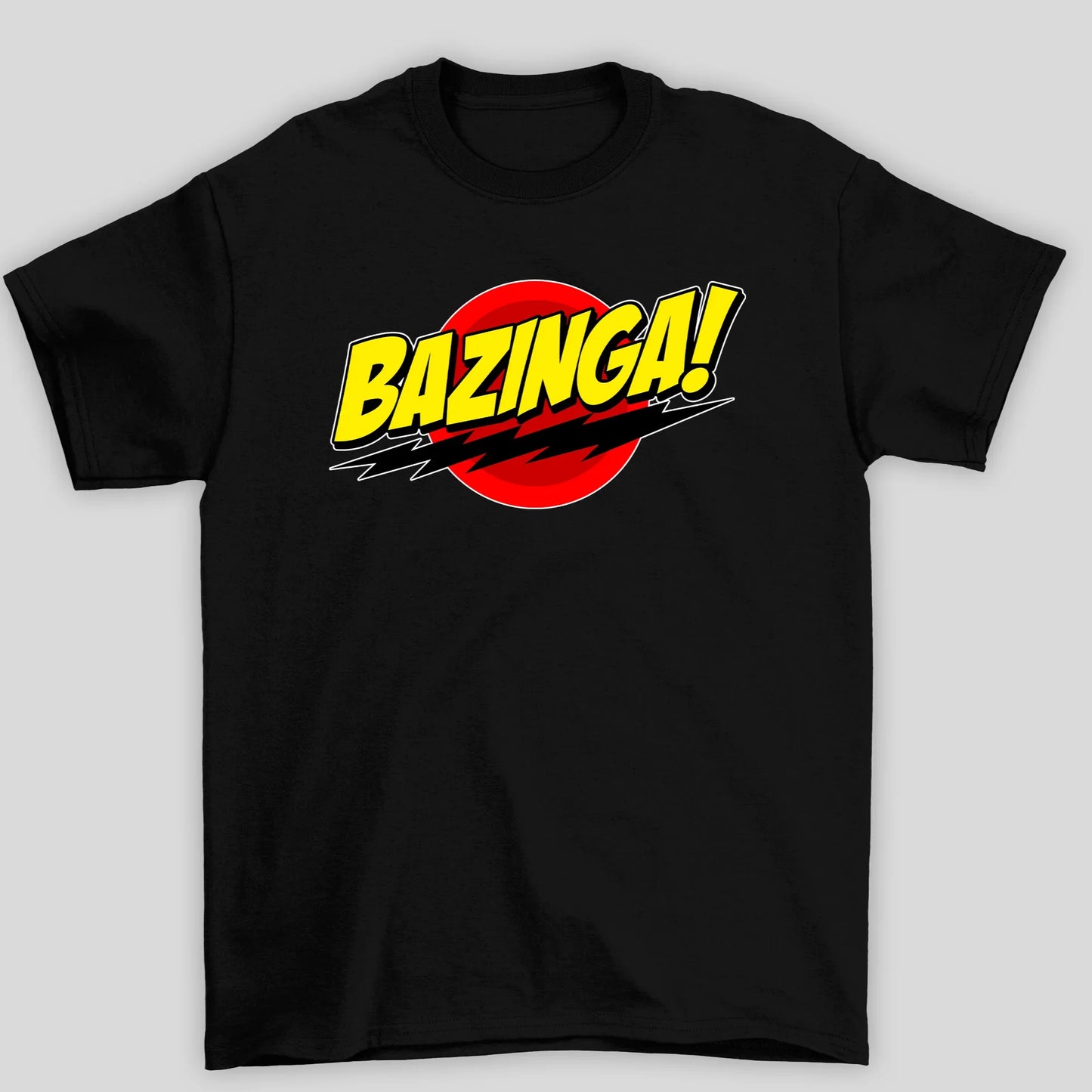 Camiseta Básica Unissex Bazinga Raio The Big Bang Theory
