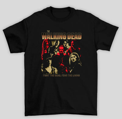 Camiseta Básica Unissex The Walking Dead Fight The Dead