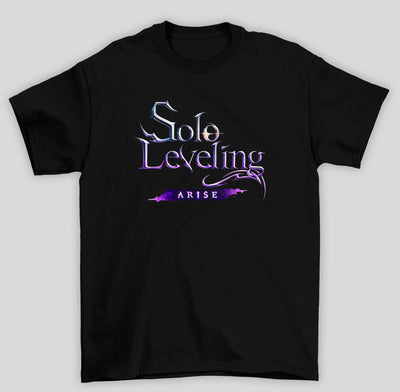 Camiseta Básica Unissex Solo Leveling Arise Logo