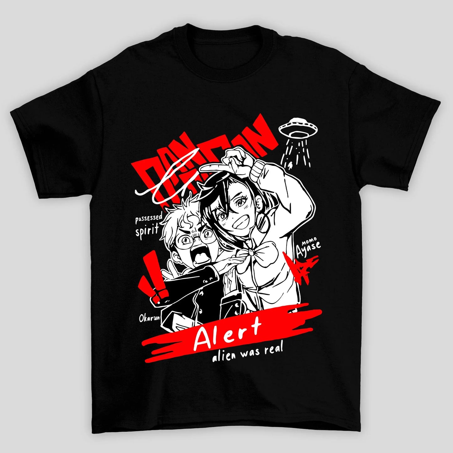 Camiseta Básica Unissex Dandadan Momo Ayase Okarun