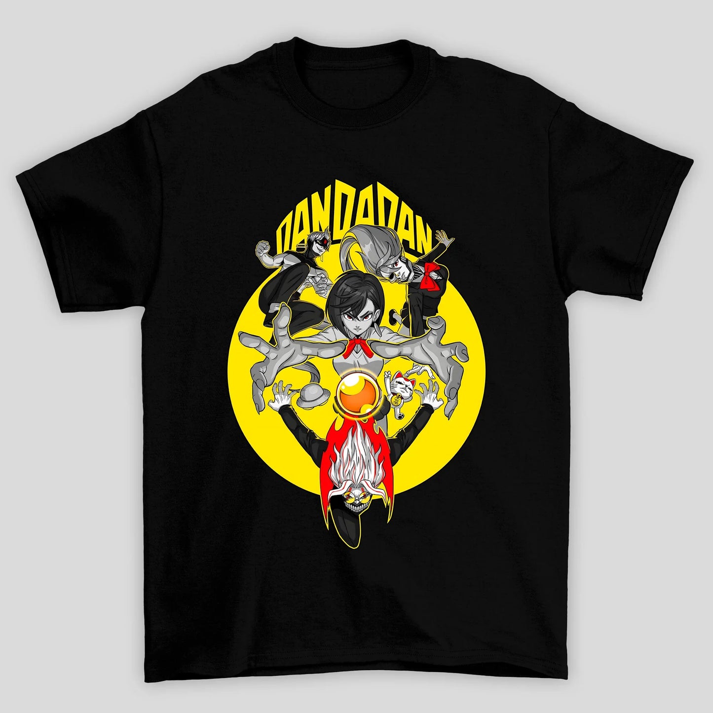 Camiseta Básica Unissex Dandadan Personagens Lua