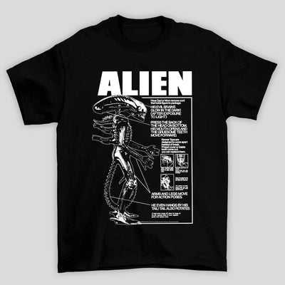 Camiseta Básica Unissex Alien Poster
