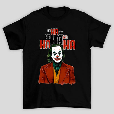 Camiseta Básica Unissex Joker Risada HA HA HA