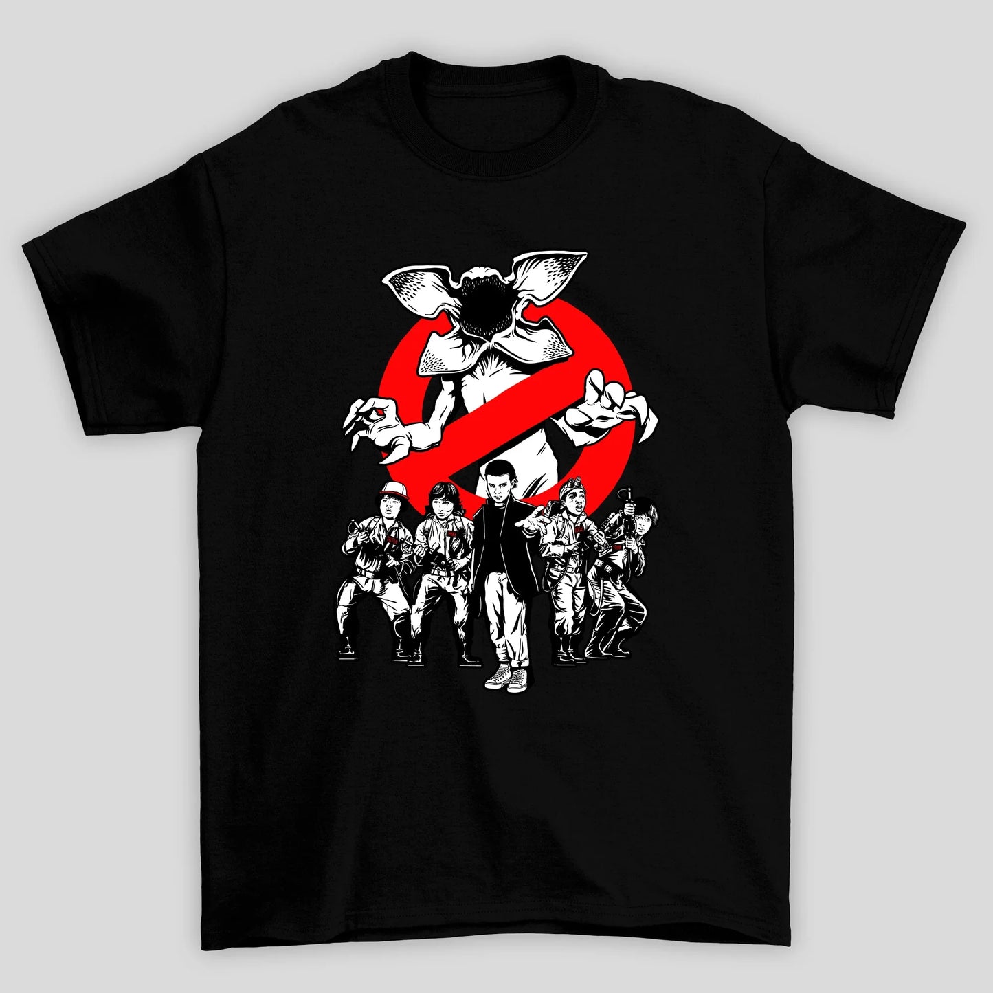 Camiseta Básica Unissex Caça Demogorgons Stranger Things