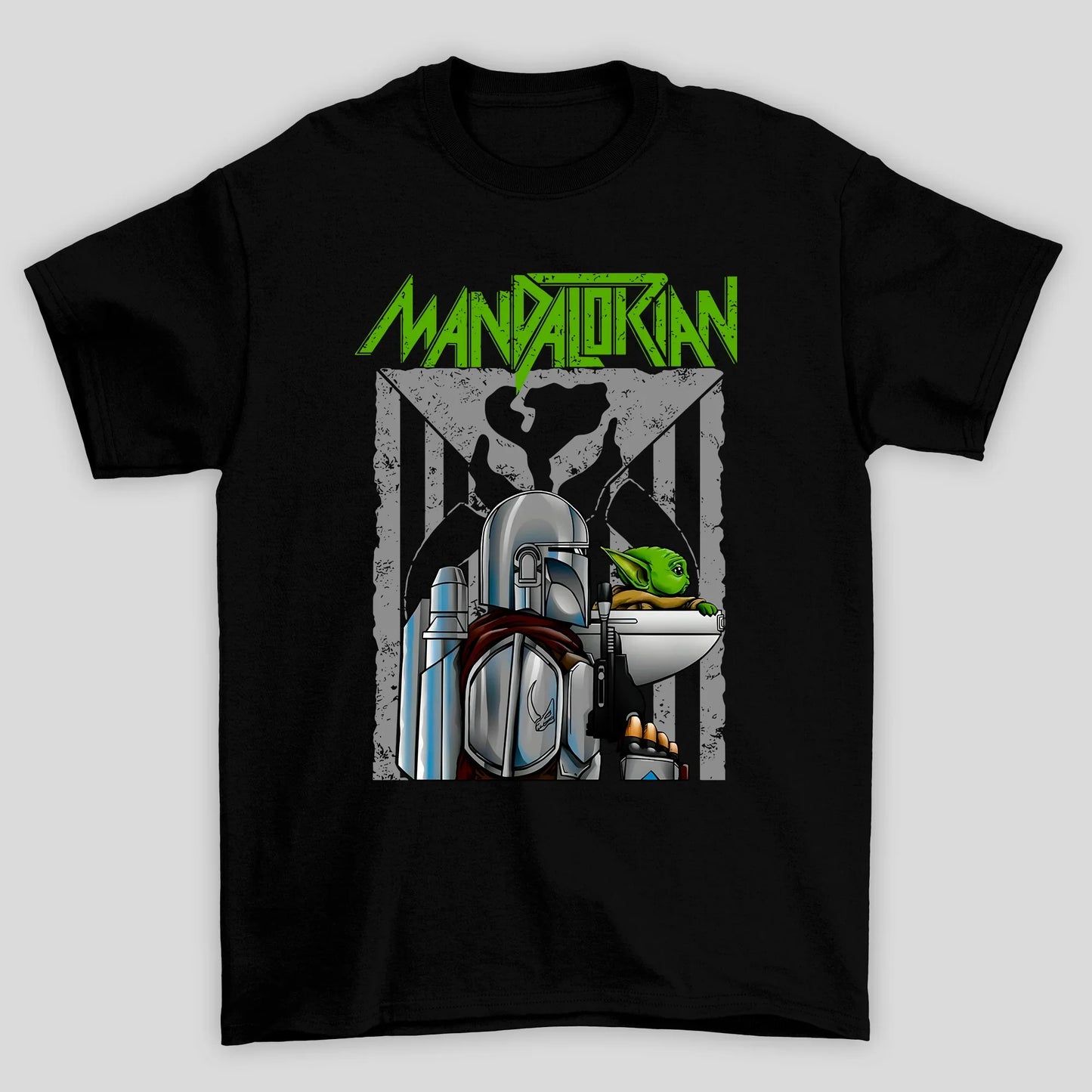 Camiseta Básica Unissex Perfil Baby Yoda Mandalorian