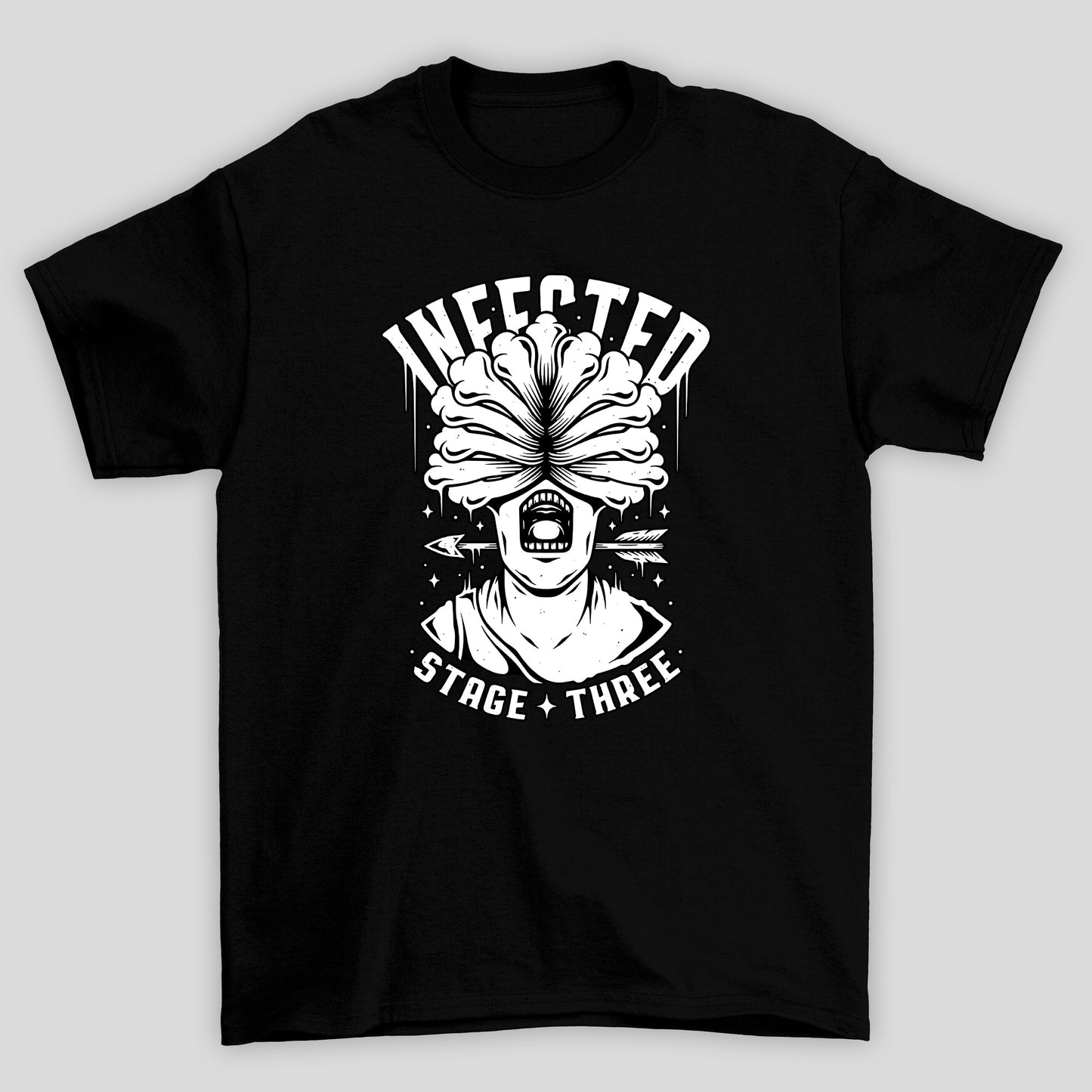 Camiseta Básica Unissex The Last Of Us Infect Stage Three