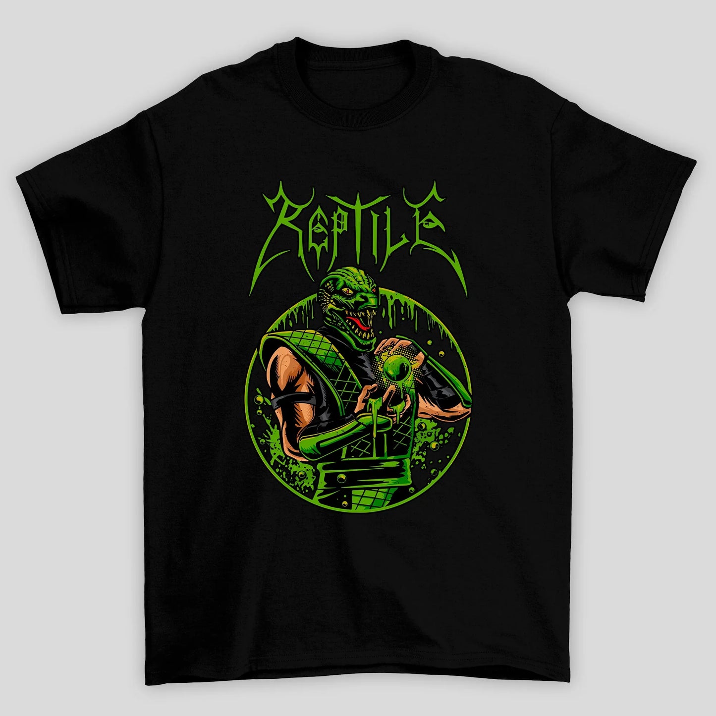 Camiseta Básica Unissex Mortal Kombat Ninja Reptile