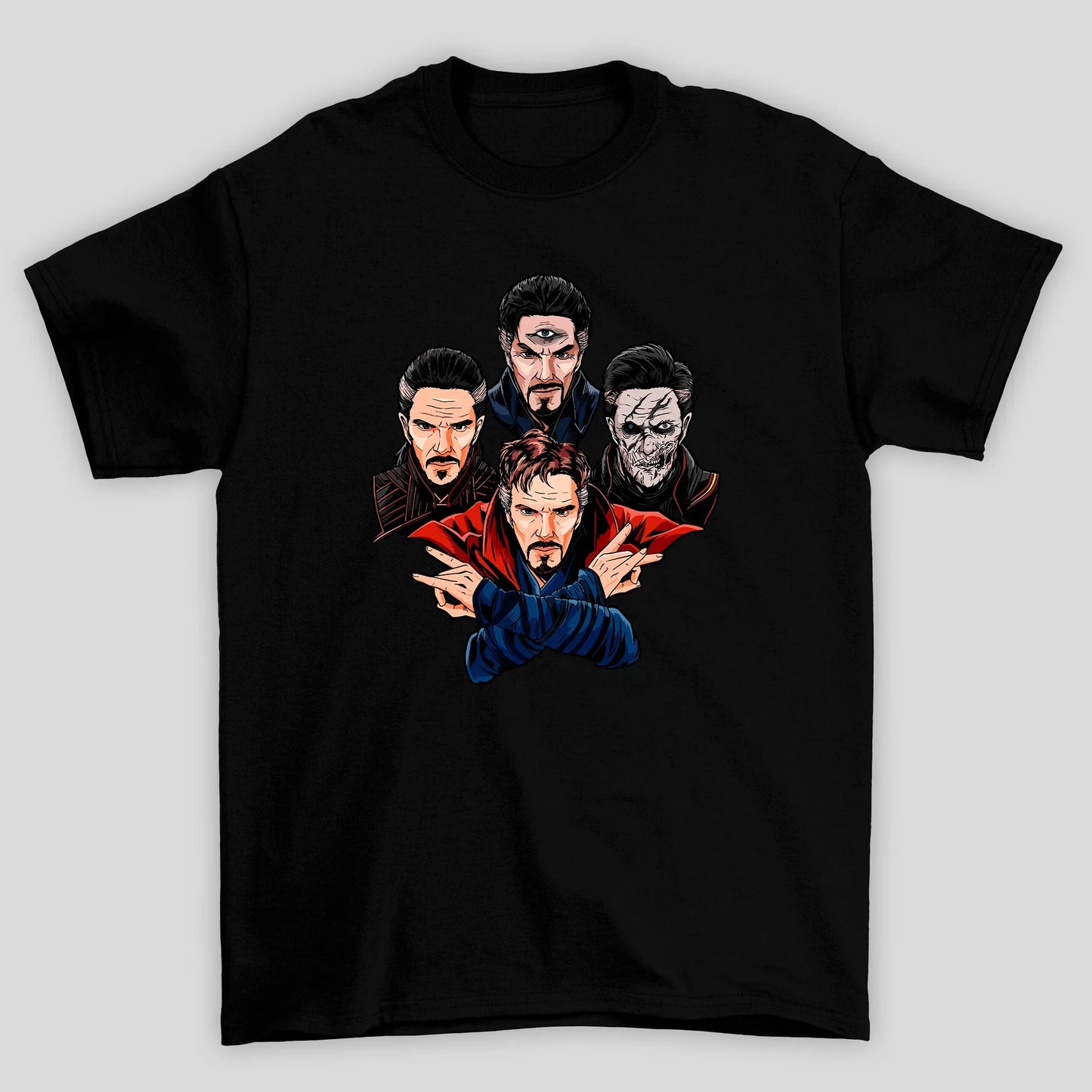 Camiseta Básica Unissex Quatro Dr Strange Multiverse