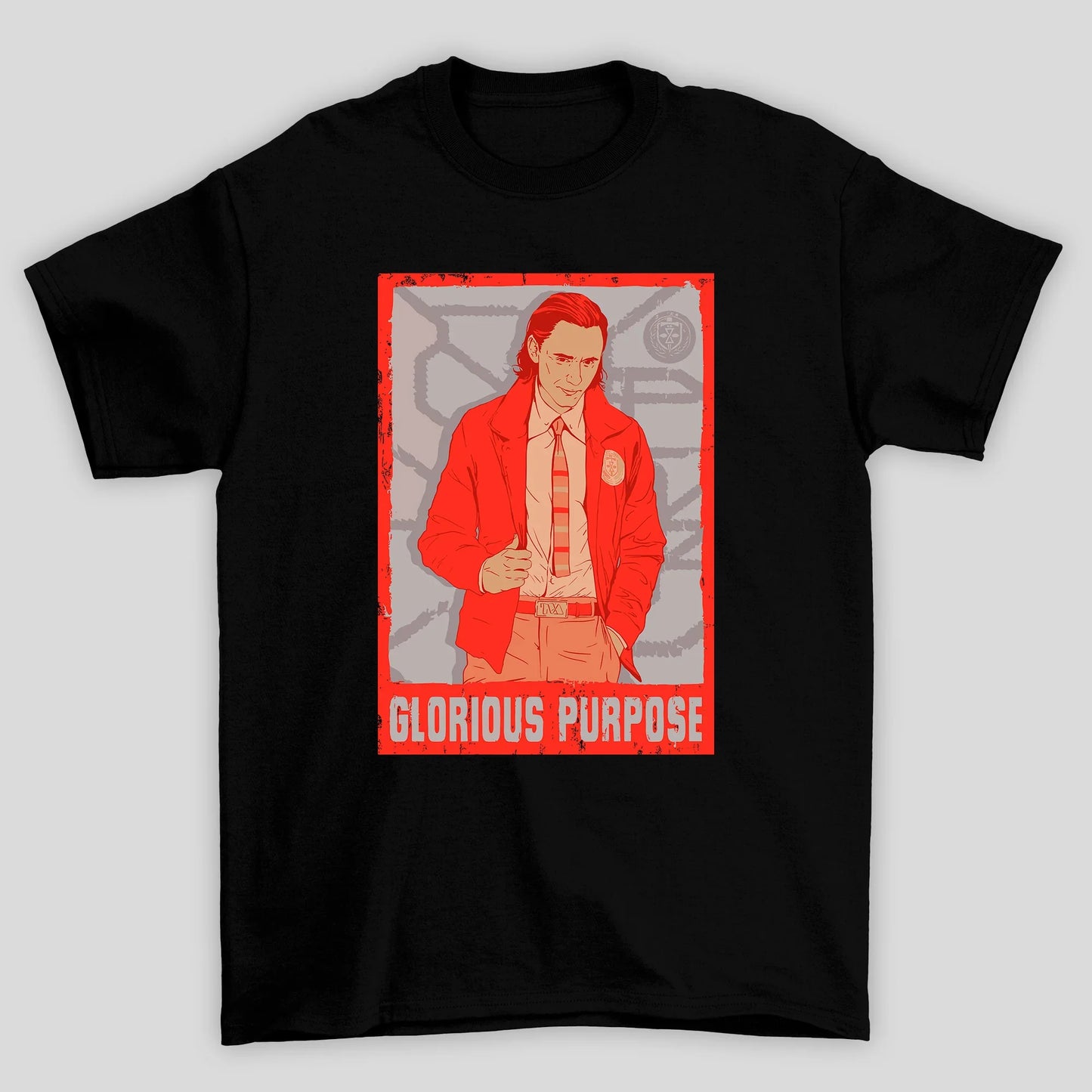 Camiseta Básica Unissex Poster Glorious Purpose Loki