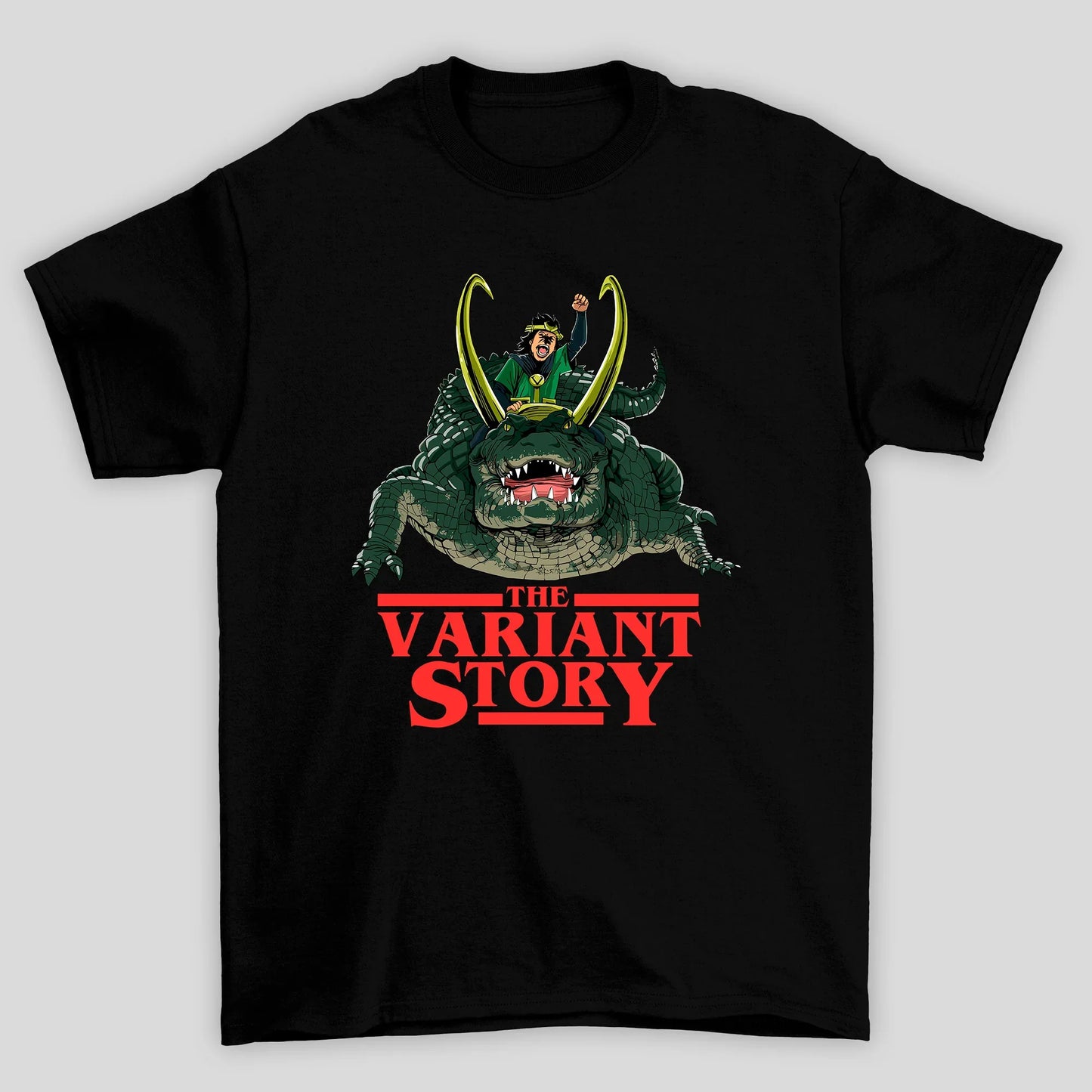 Camiseta Básica Unissex Variant Story Loki Crocodilo